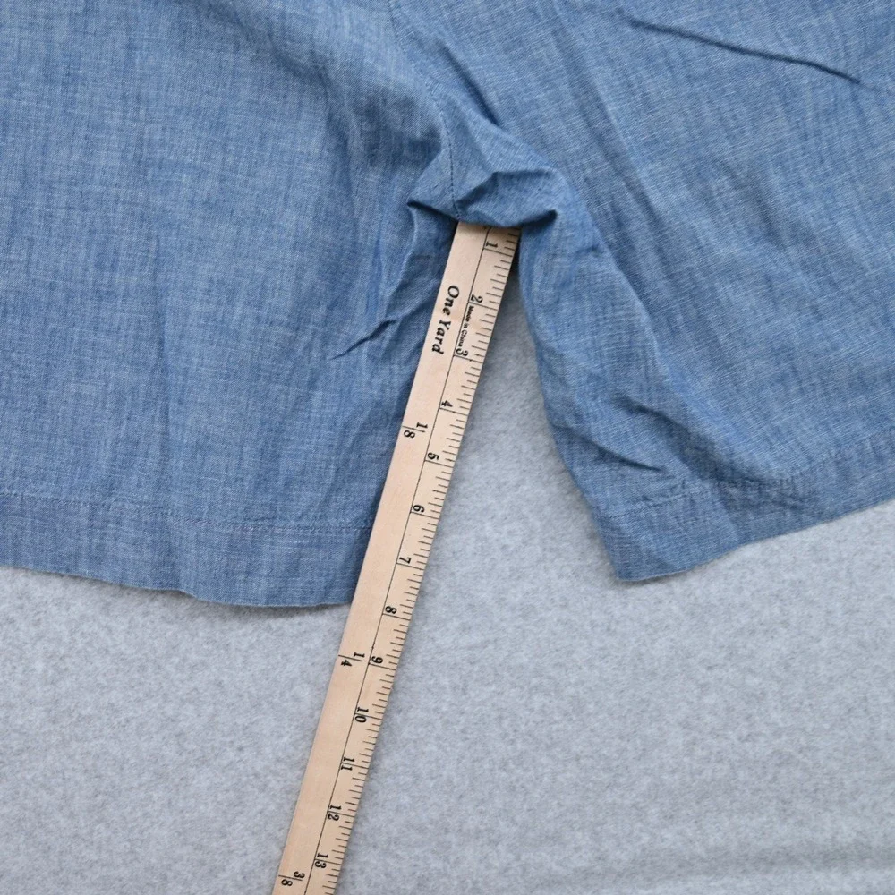 Polo Ralph Lauren Men 48 Classic Fit Blue Chambray Chino Shorts Quiet Luxury